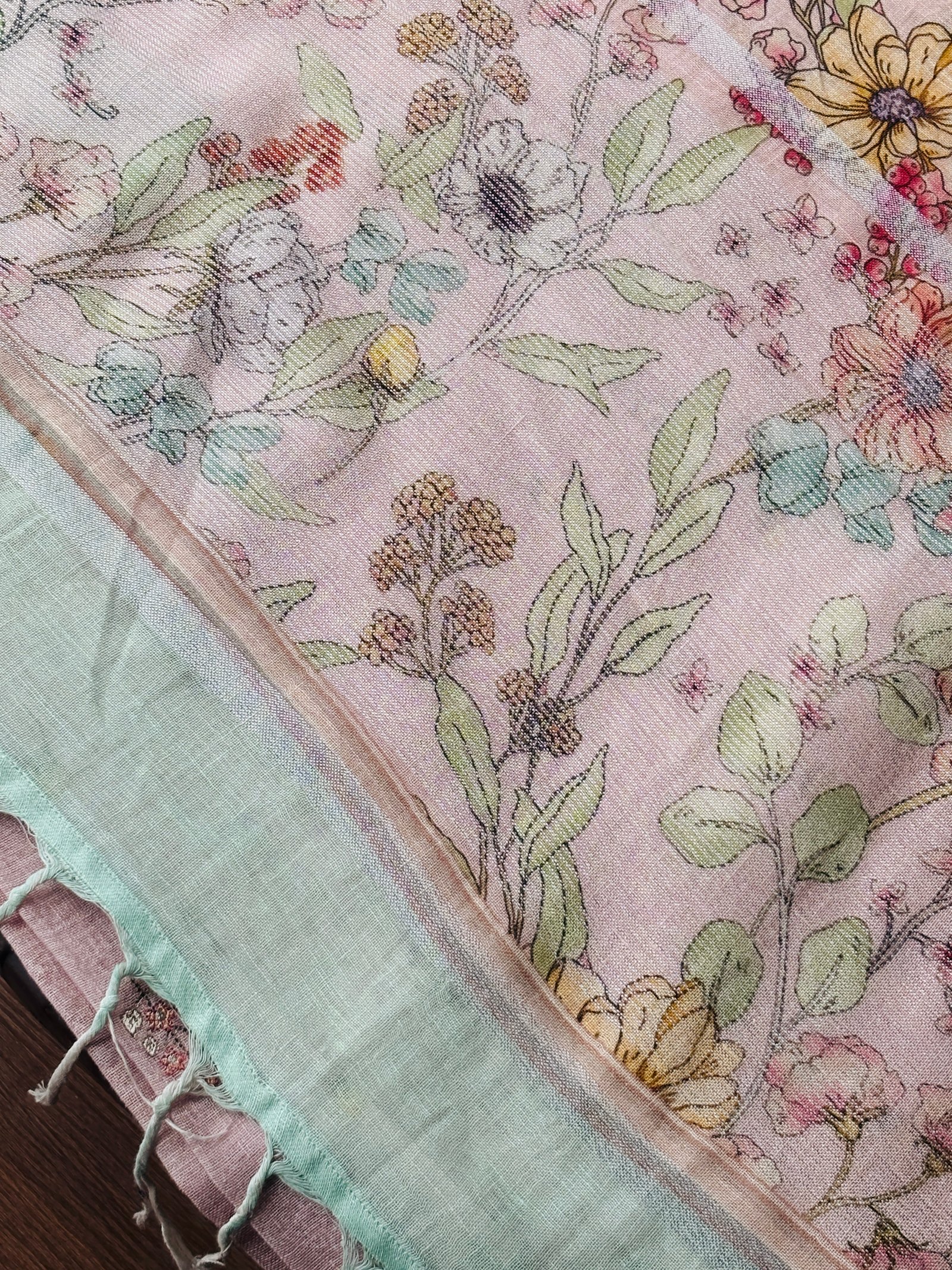 Linen Saree - Image 3
